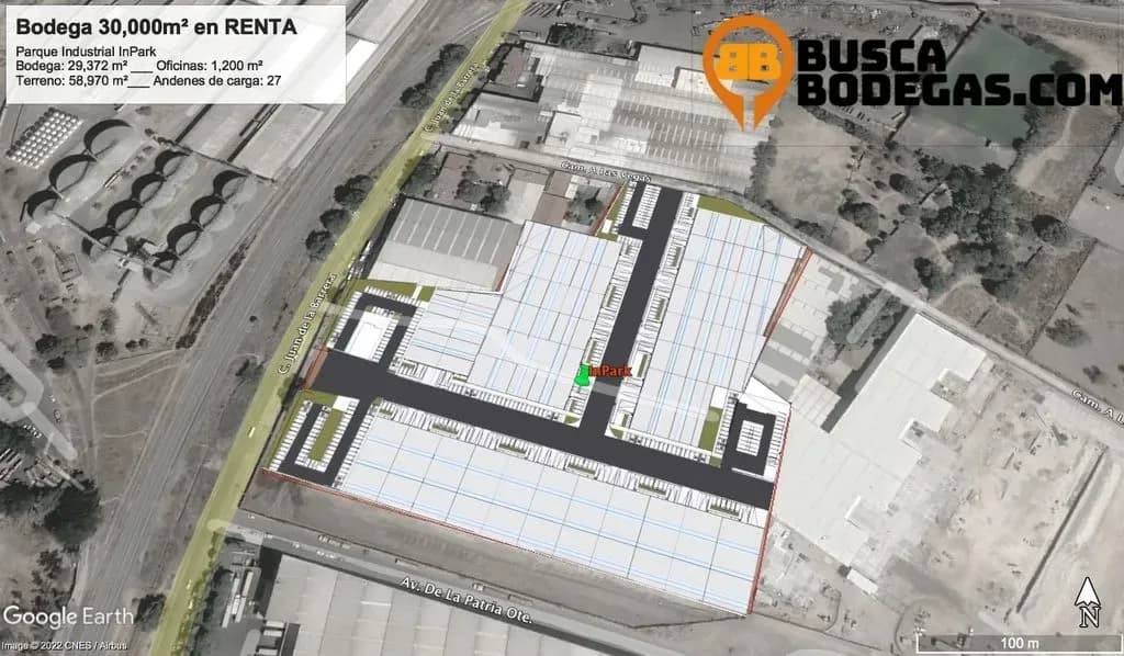 Bodega en Renta 1,200m2 Zona Industrial GDL con Mezzanine y Andén de Carga - Alamo Industrial