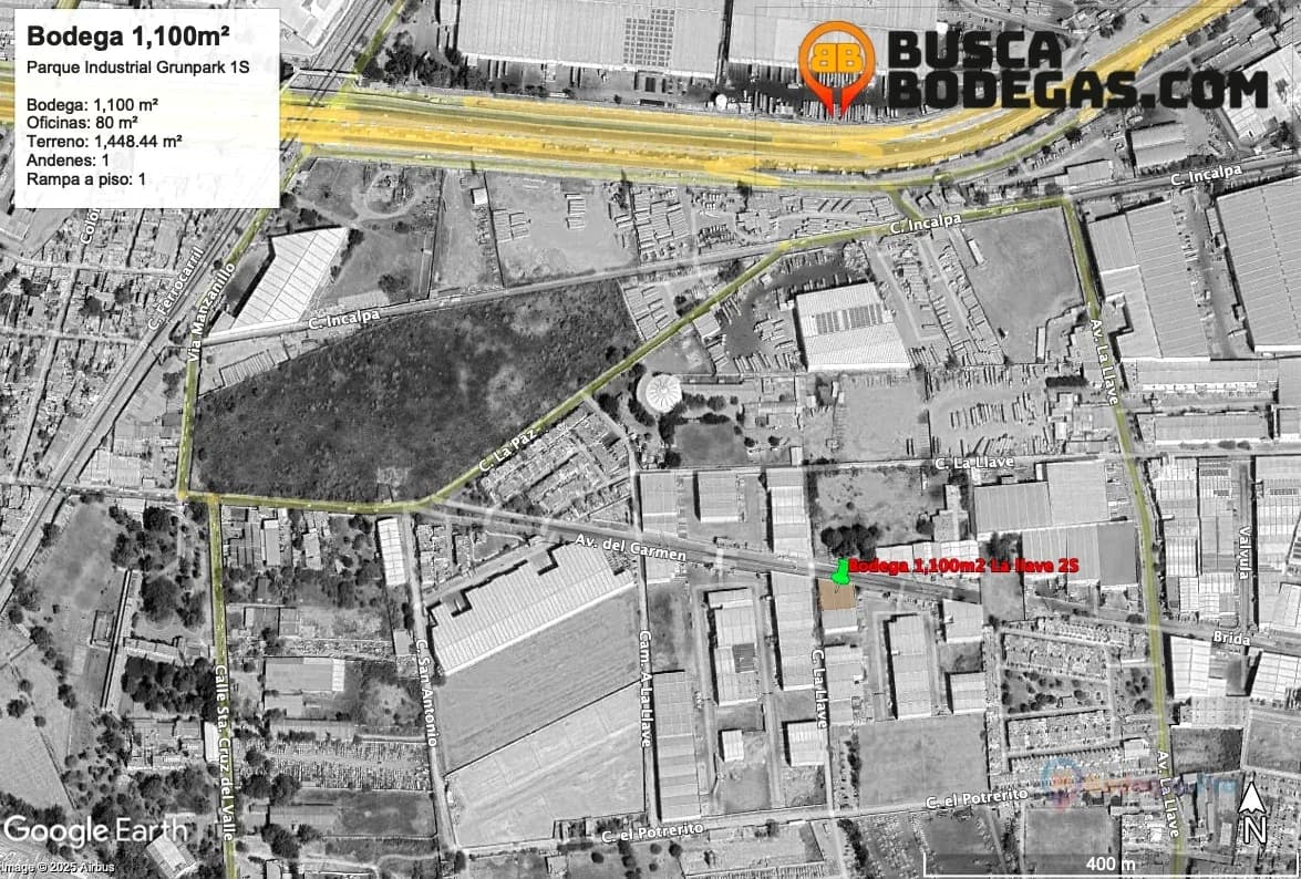 Bodega Industrial 1118m² en Renta con 1 Andenes en Jalisco, Tlaquepaque La Llave 1